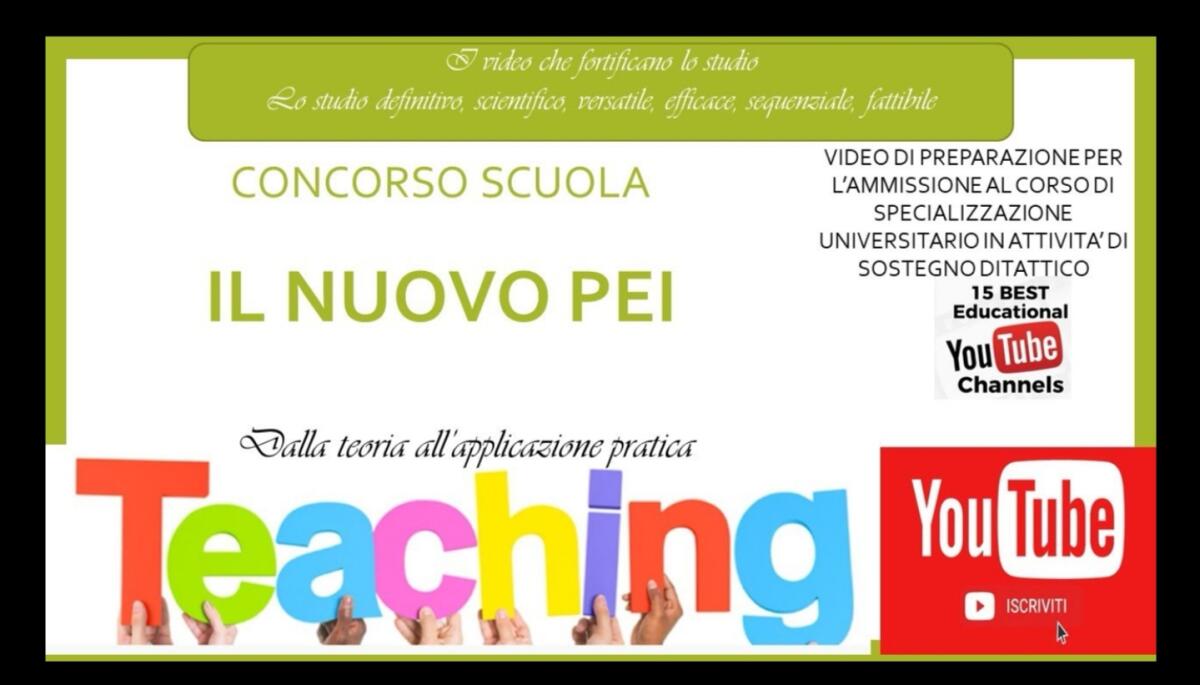 Il PEI (Piano Educativo Individualizzato) a cura del Dott. Professore Francesco Samani - 