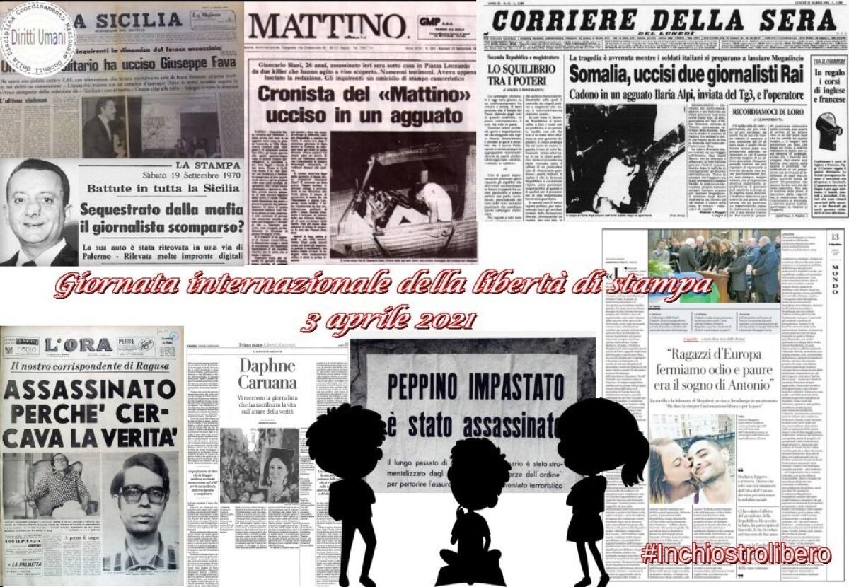 Il Coordinamento Nazionale dei Docenti della disciplina dei Diritti Umani in occasione della Giornata Mondiale della Libertà di stampa intende soffermarsi sul grande valore della libertà -