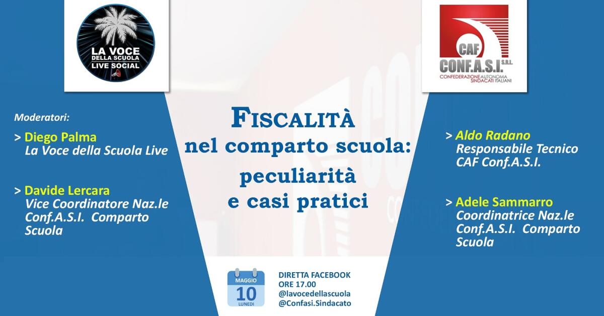 Fiscalità nel comparto scuola: CONF.A.S.I. illustra peculiarità e casi specifici - 