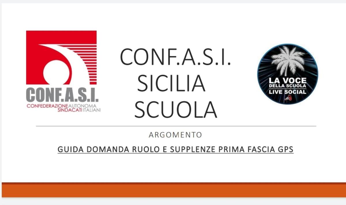 "Confasi Sicilia Scuola" in collaborazione con "La Voce della Scuola LIVE", mette a disposizione due guide operative per l'inserimento delle domande - 