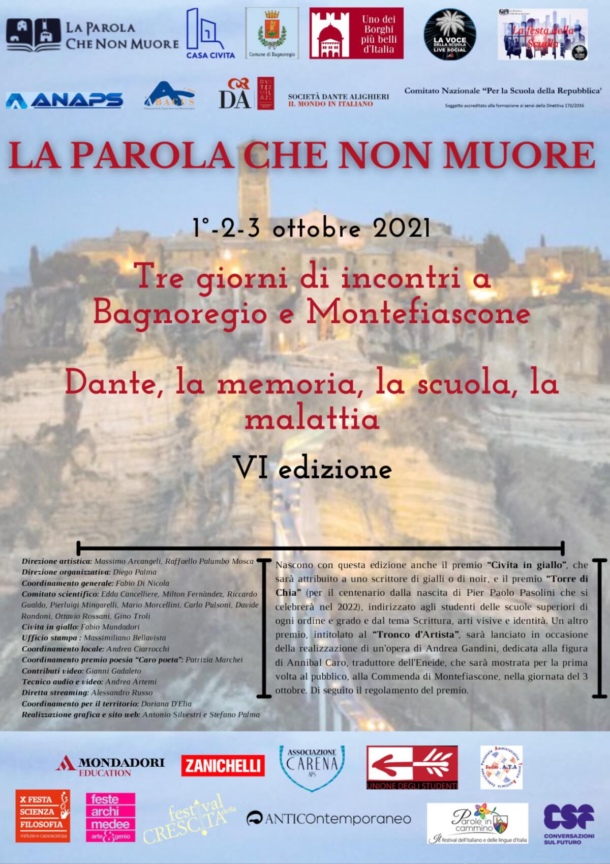 La Parola che non muore, tre giorni di incontri a Bagnoregio e Montefiascone - 