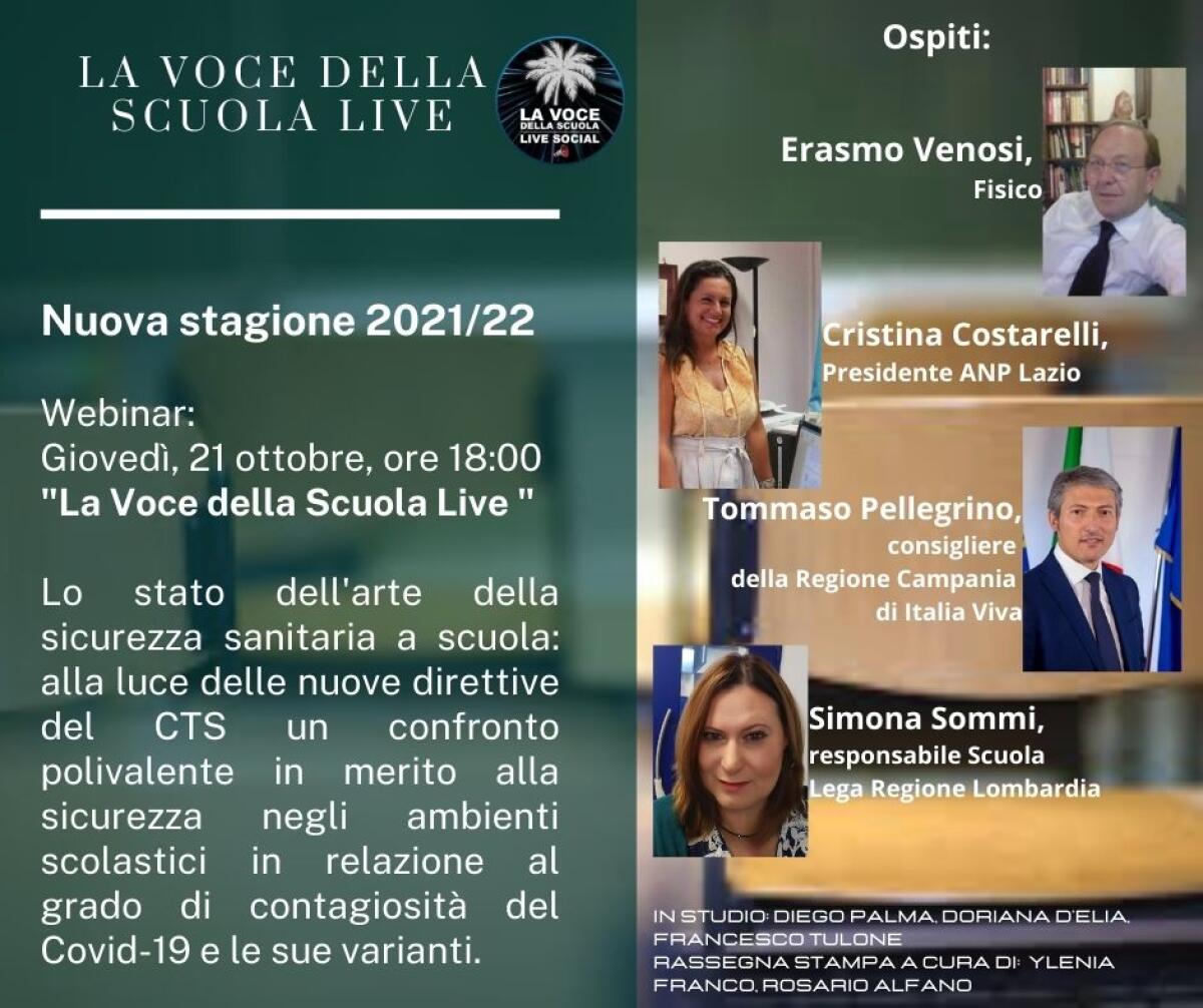 La Voce della scuola LIVE, la nuova stagione: "Un excursus verticale della scuola italiana" - 