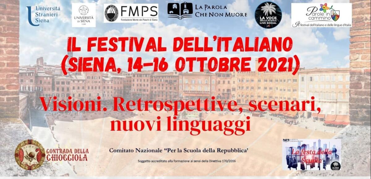 Il festival dell’italiano (Siena, 14-16 ottobre 2021) -