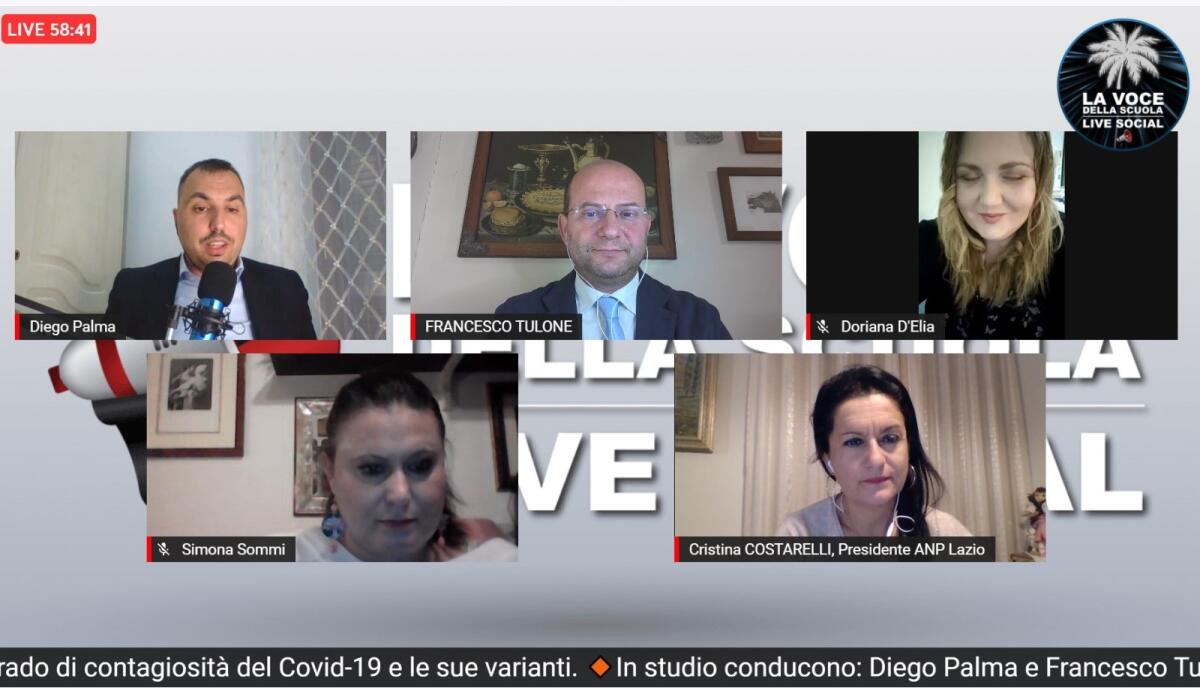 Simona Sommi, Responsabile Scuola Lega Regione Lombardia, durante l'intervista fatta dal Prof. Francesco Tulone nella 41esima puntata de La Voce della Scuola Live -