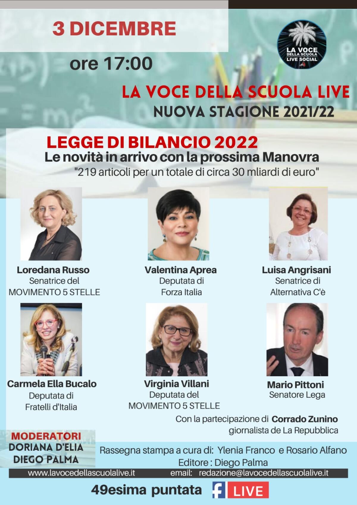 "Le novità in arrivo con la prossima Manovra"219 articoli per un totale di circa 30 miliardi di euro" -