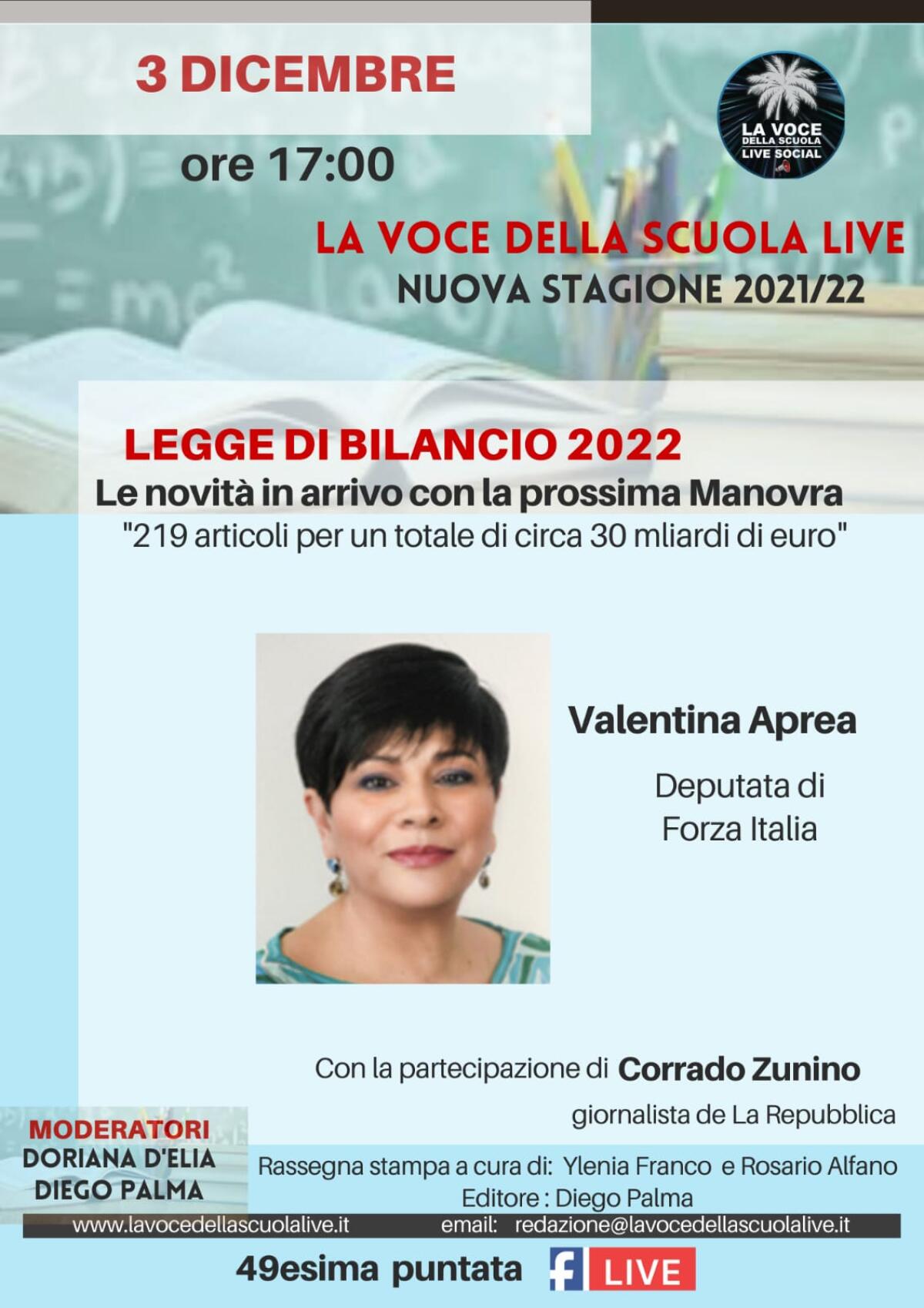 On. Valentina Aprea: Occorre fare di più per la scuola del Terzo Millennio -