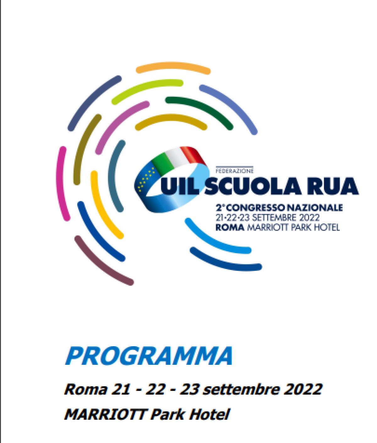 2° Congresso nazionale della Federazione Uil Scuola Rua - 