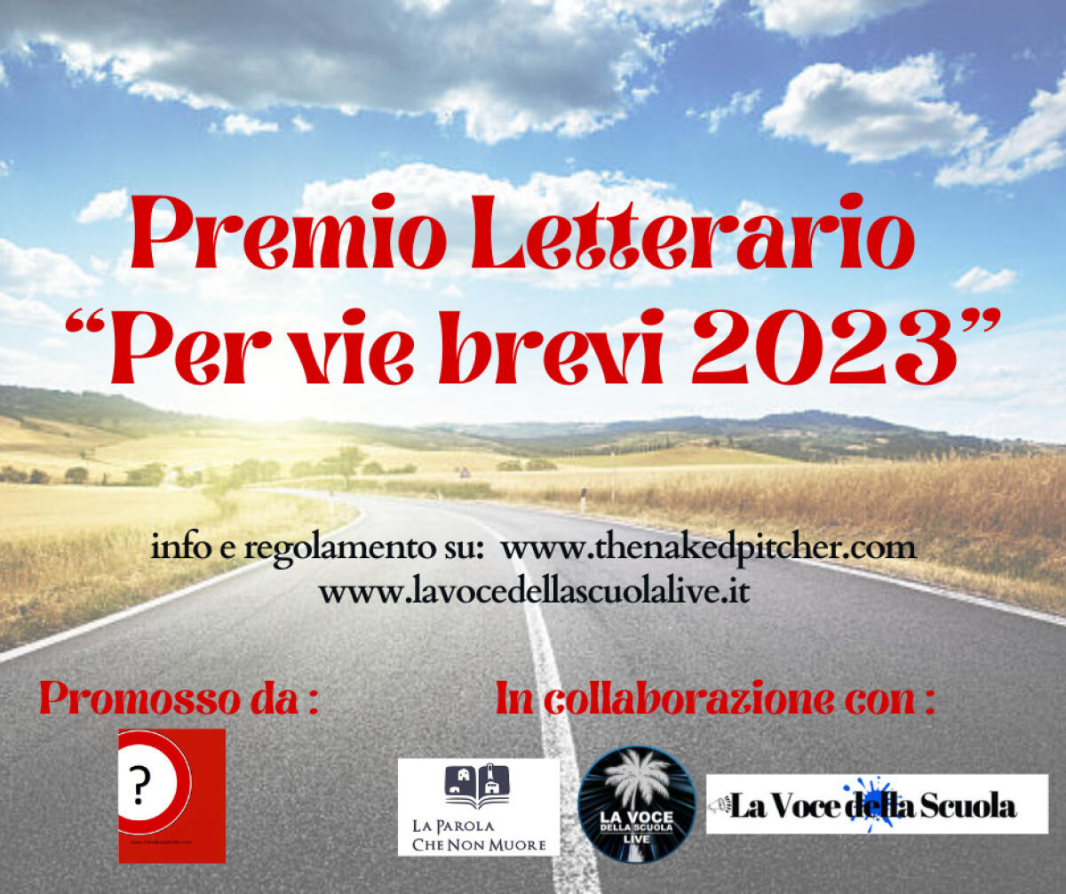 Premio letterario "Per vie brevi 2023" -