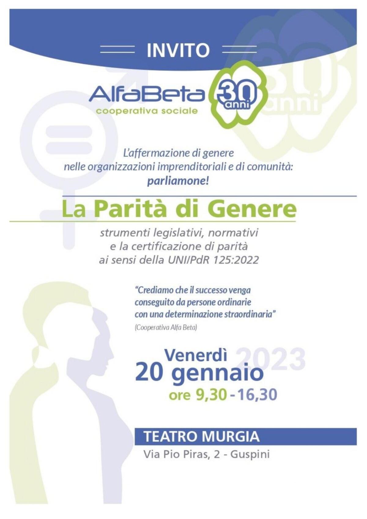 La cooperativa Alfa Beta festeggia l’importante traguardo dei 30 anni di attività nel settore socioassistenziale -