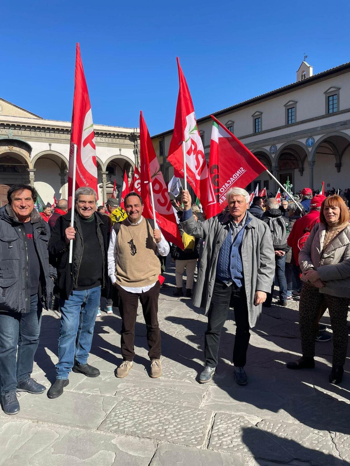 Il PSI ieri in piazza a Firenze. L'Istruzione pubblica deve cambiare in meglio! - 