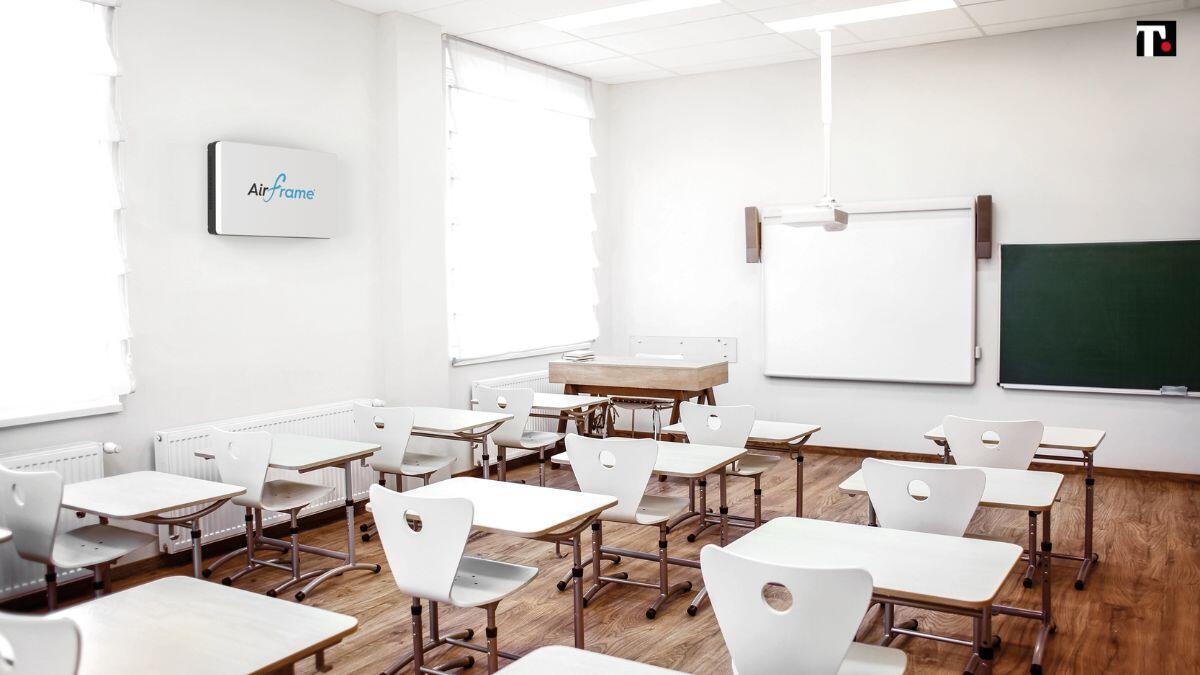 Airframe di Over, aria nuova per le scuole grazie alla partnership tra Over e Datamatic, il sistema airframe di Over entra nell’offerta per le scuole per combattere l’inquinamento indoor -
