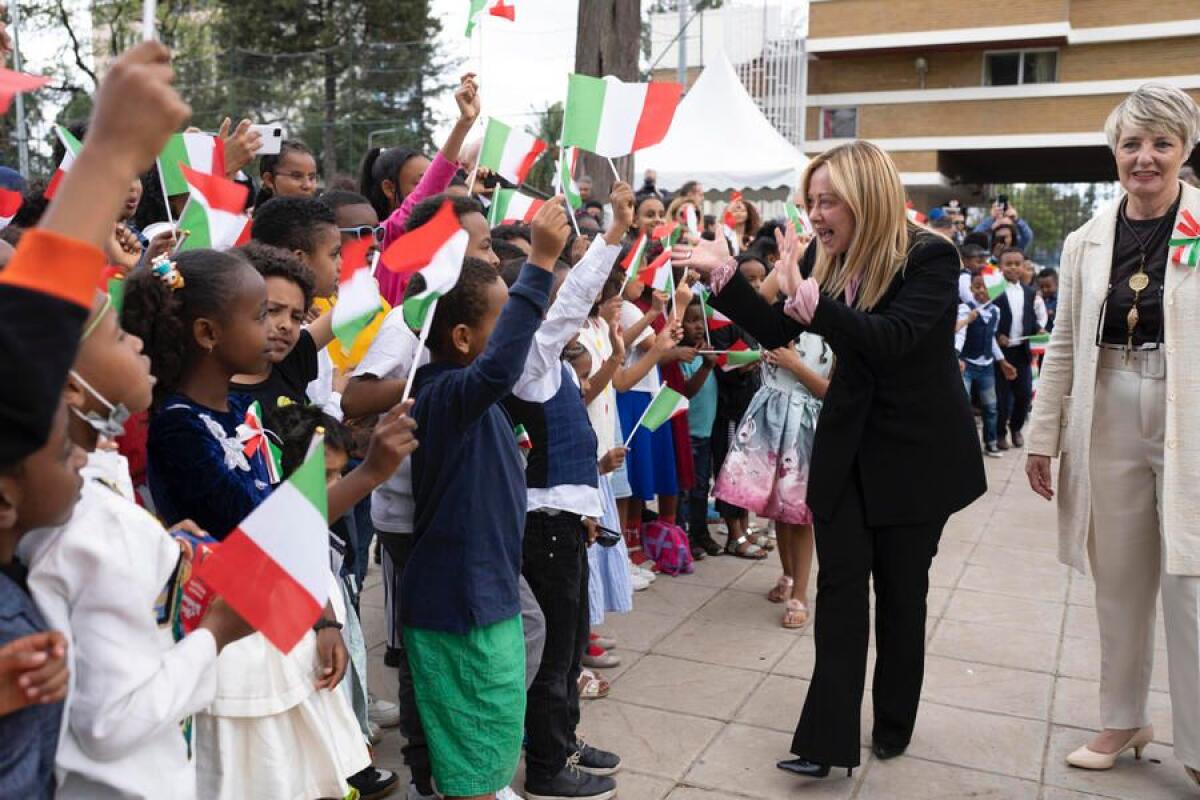 Sabato 15 aprile il Presidente Giorgia Meloni ha visitato la Scuola Italiana “Galileo Galilei” di Addis Abeba in Etiopia -