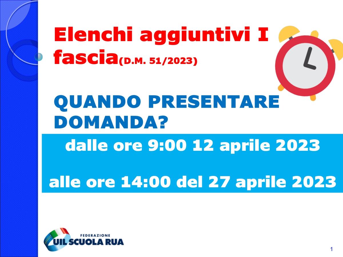 Elenchi aggiuntivi alla I fascia delle Graduatorie provinciali per le supplenze, le FAQ della Uil Scuola Rua - 