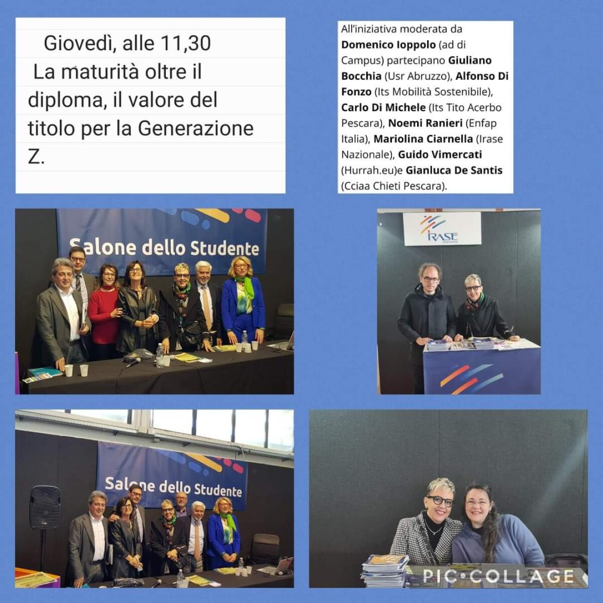 Ieri 20 Aprile a Chieti Irase Nazionale con Uil Scuola Chieti al Salone Dello Studente -