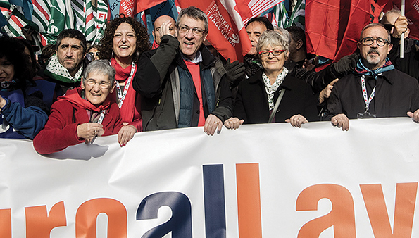 Manifestazione nazionale Cgil, Cisl e Uil ‘Futuro al Lavoro’