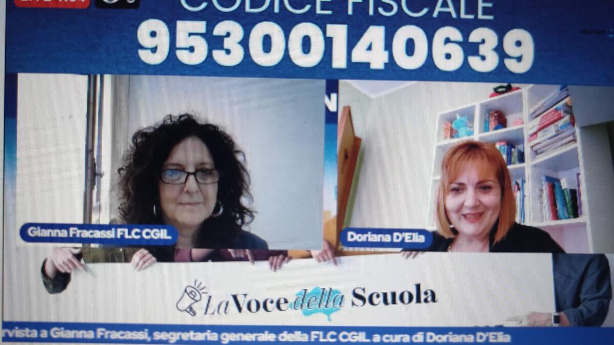 Gianna Fracassi neoeletta nazionale FLC CGIL: auspico che il cambio di genere non determini differenze politiche. Diretta con Doriana D'Elia -