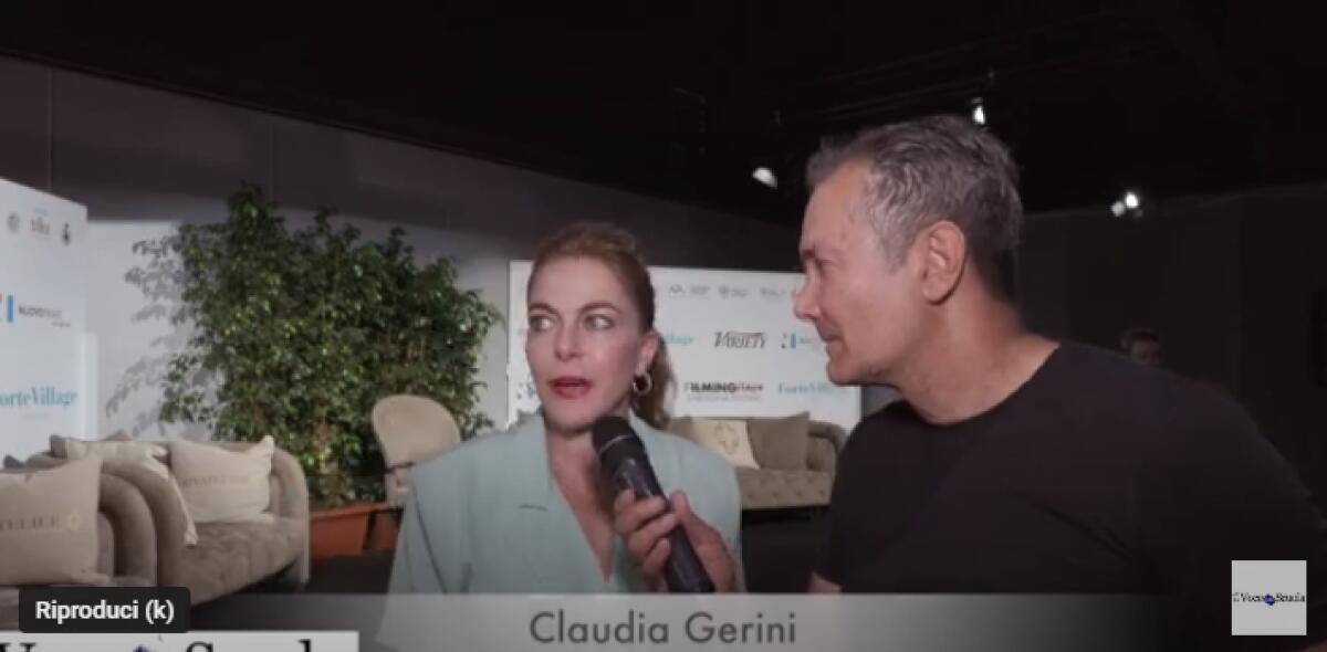 Filming Italy Sardegna, intervista a Claudia Gerini - 
