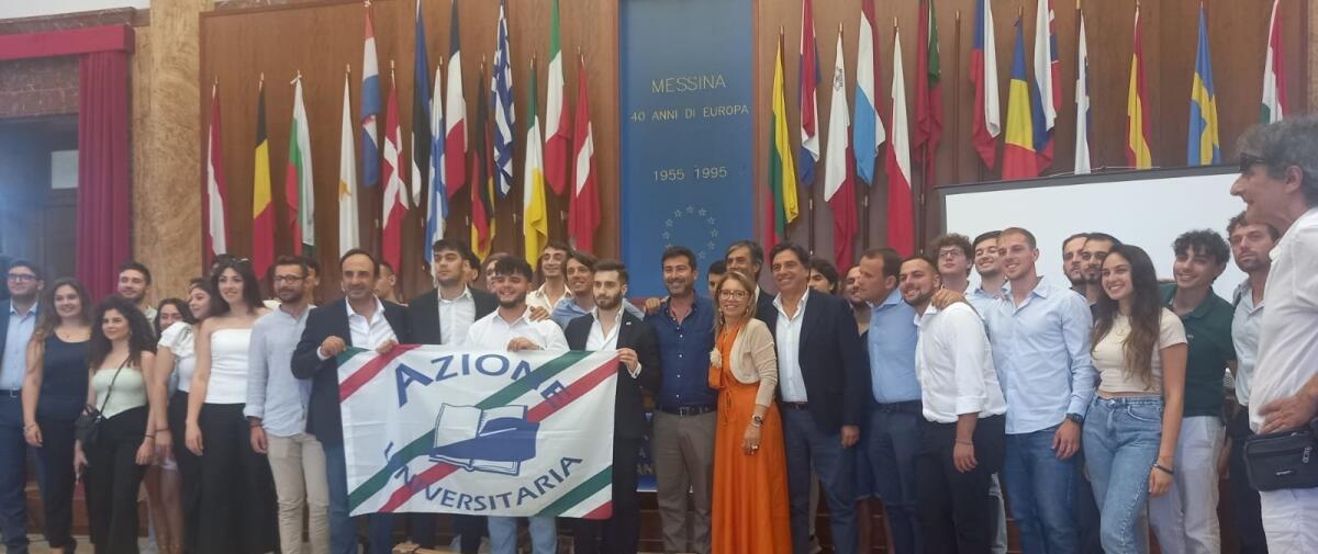 I ragazzi di Azione Universitaria hanno presentato alla città dello Stretto gli eletti agli organi accademici superiori dell’Università degli Studi di Messina - 