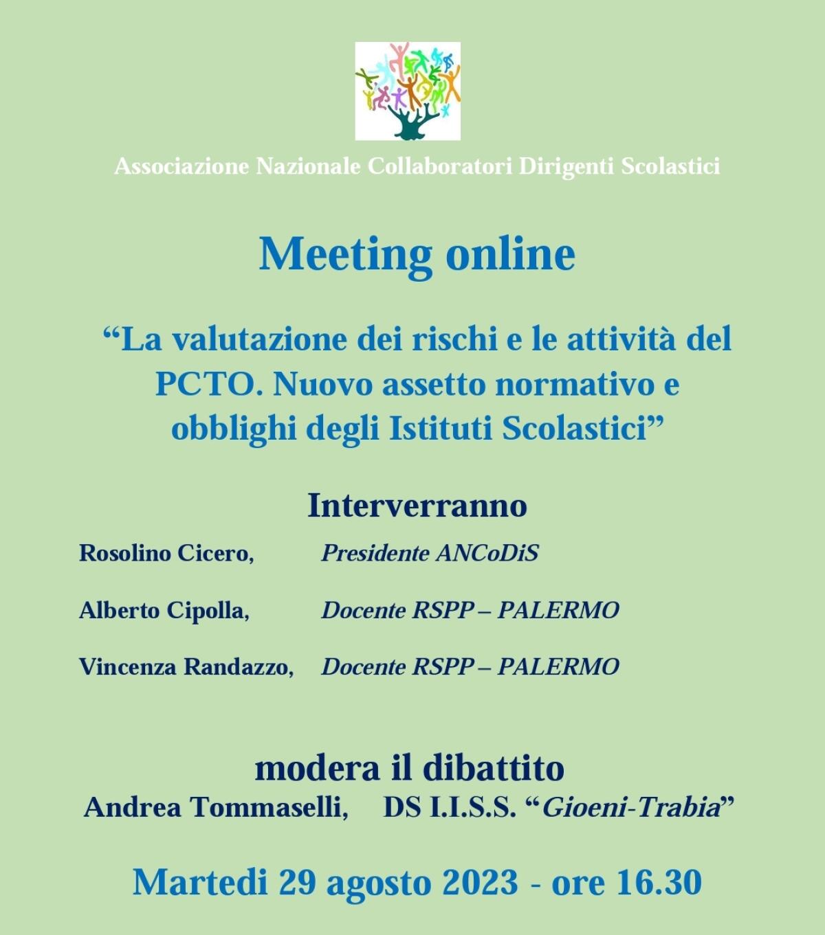 ANCoDiS: anno scolastico nuovo….formazione nuova - 