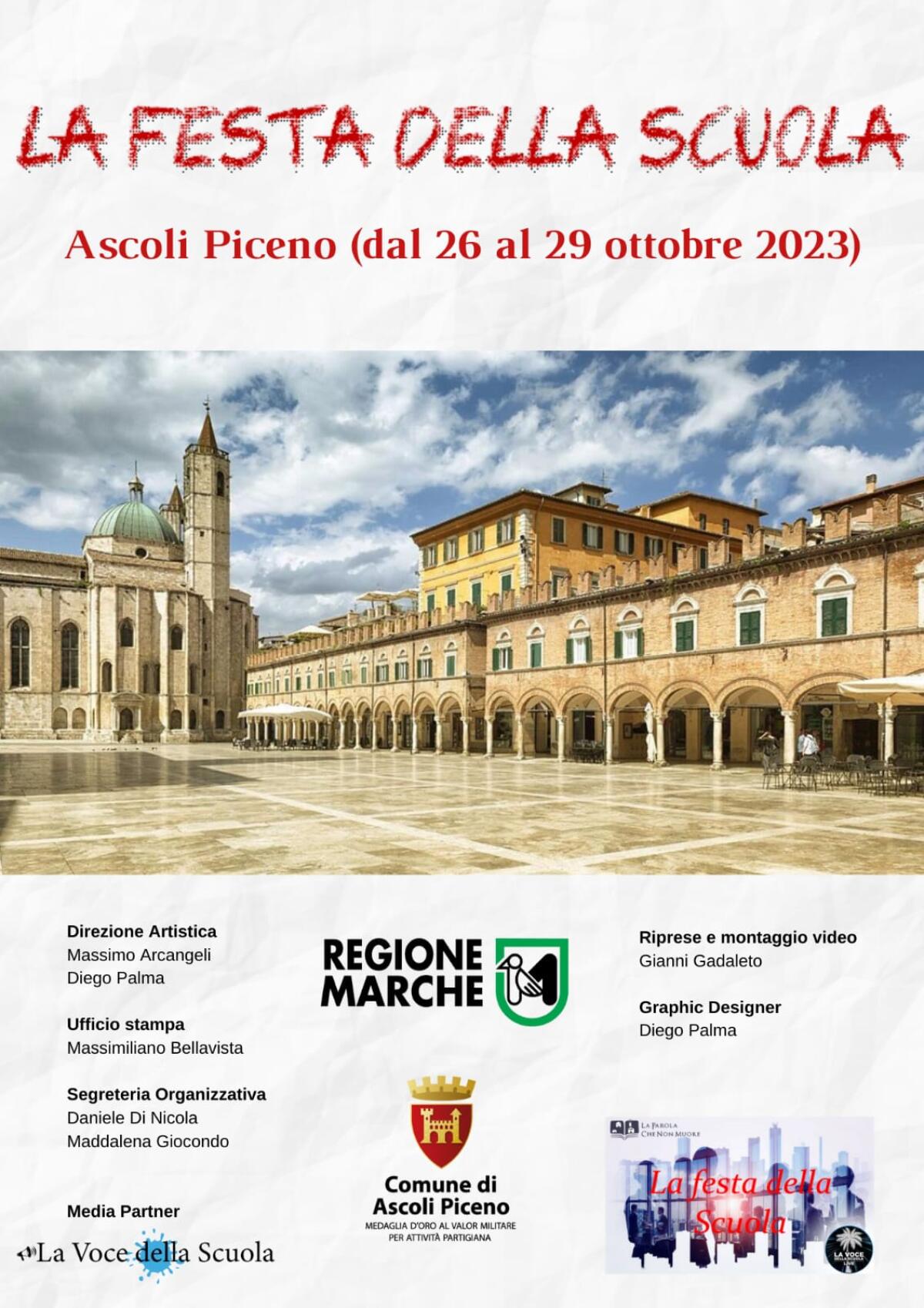 La Festa della Scuola terza edizione, ad Ascoli Piceno dal 26 al 29 ottobre - 