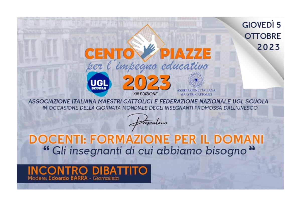Docenti: Formazione per il Domani “Gli insegnanti di cui abbiamo bisogno” -