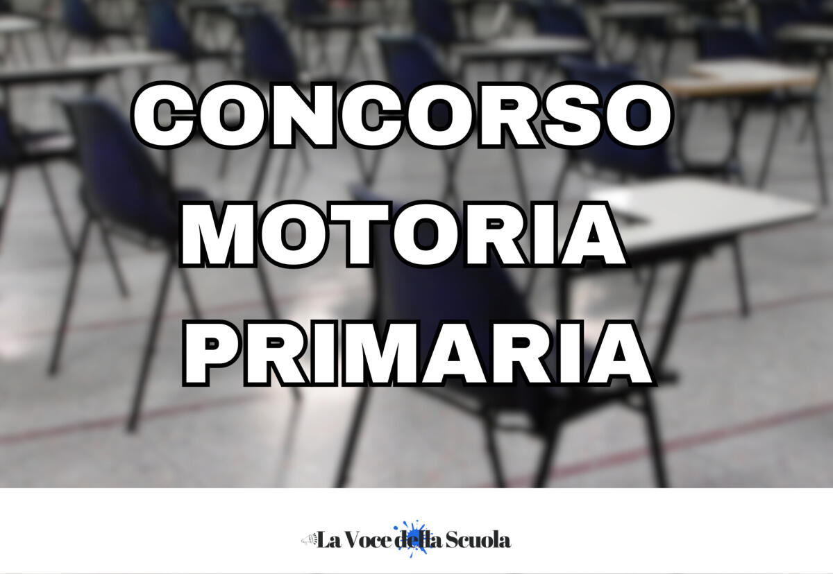 Avviso calendario delle prove Concorso Motoria Primaria -
