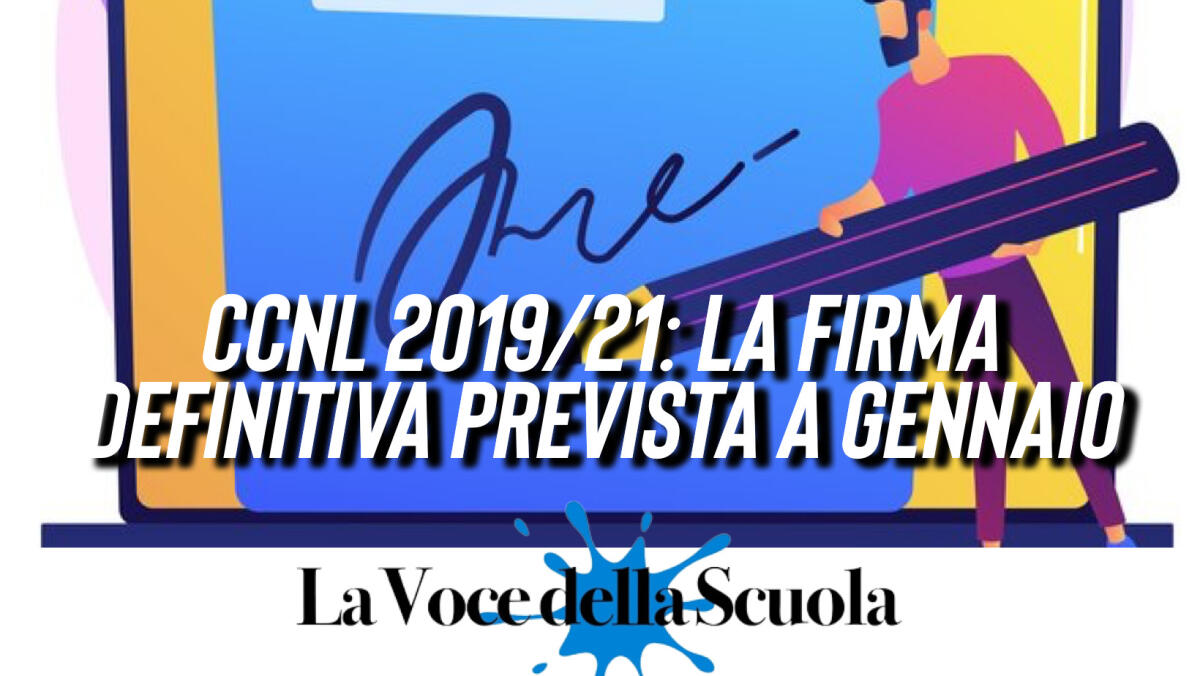 CCNL 2019/21: la firma definitiva prevista a Gennaio -