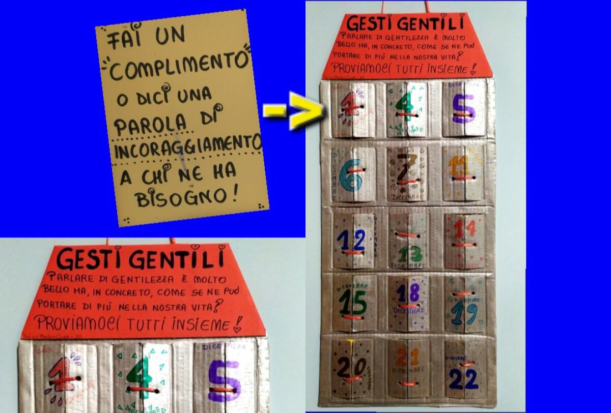 Educare alla gentilezza: il nuovo calendario dell'Avvento superinclusivo in una scuola media di Napoli -