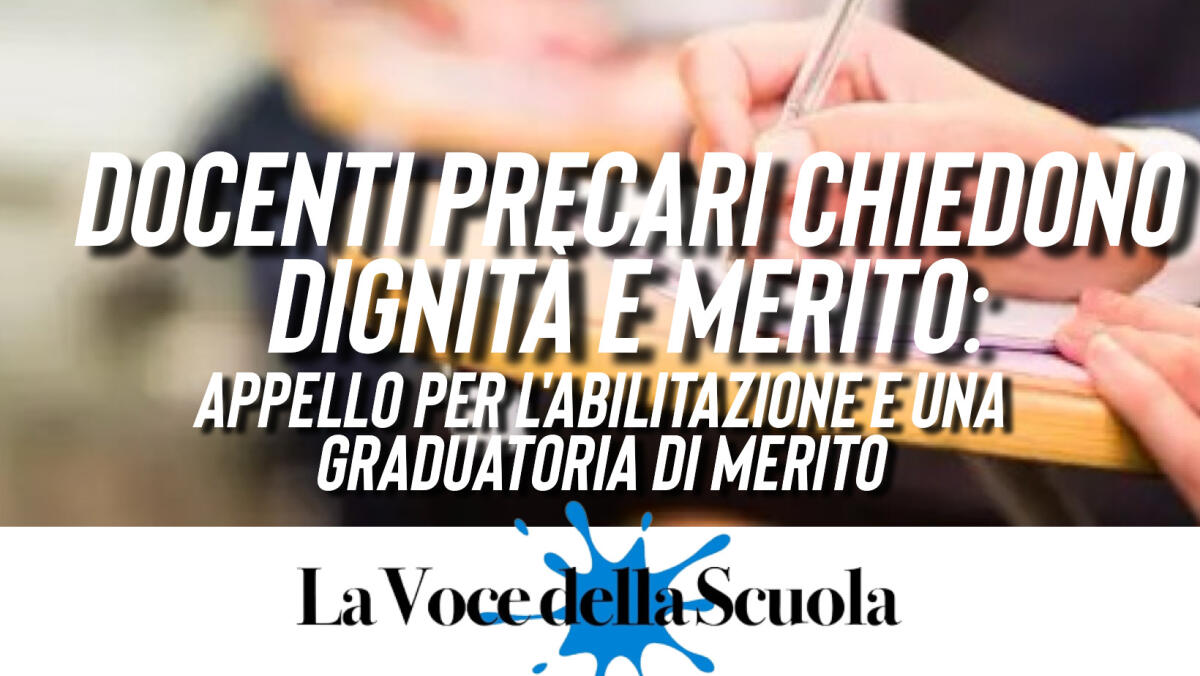 Idonei Straordinario Bis chiedono Dignità e Merito: Appello per l'Abilitazione e una Graduatoria di Merito - 