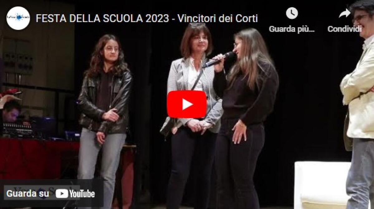 La festa della scuola - premiati i vincitori dei corti -