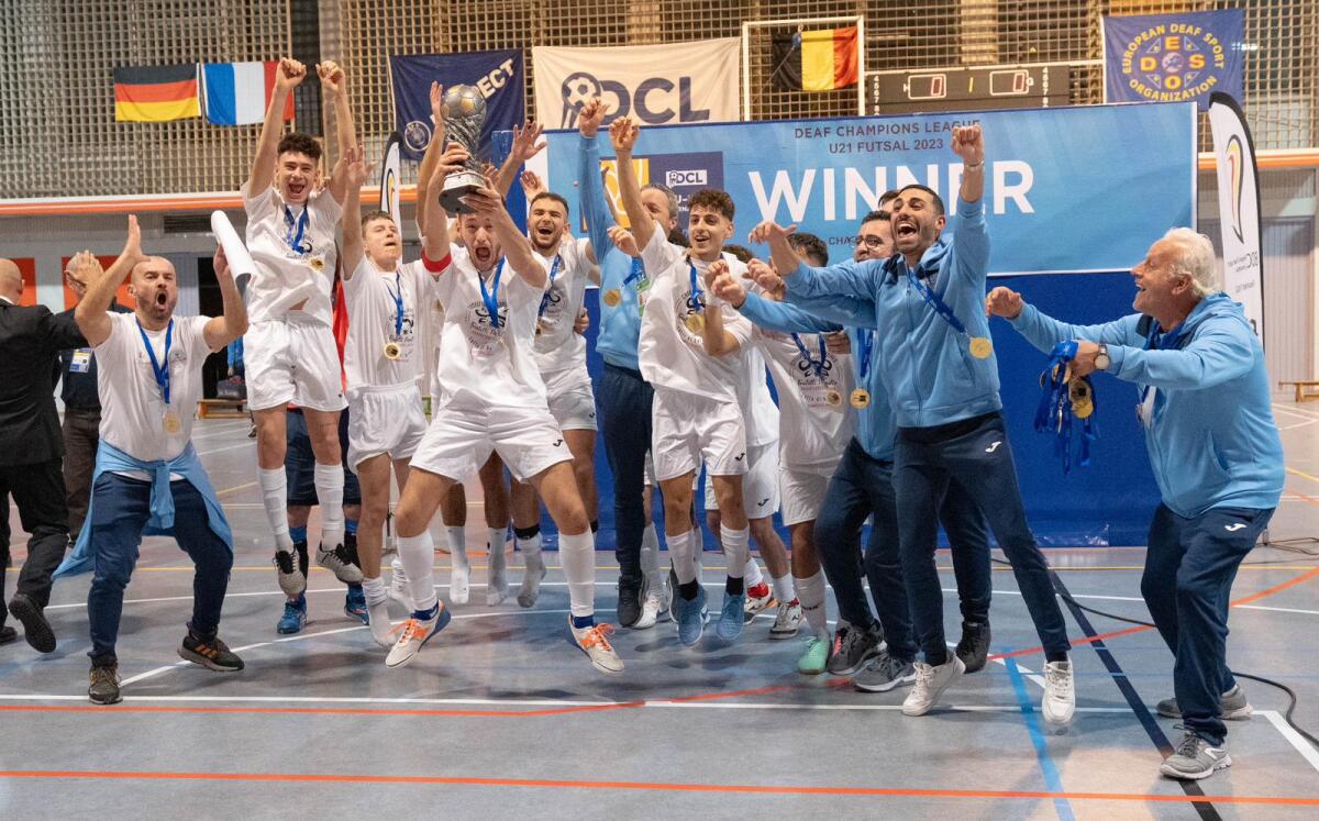 "Squadra del Sud"... Campioni del campionato europeo del calcio a 5 -