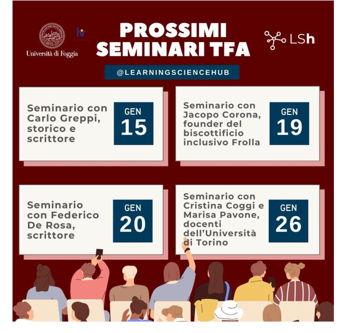 Eccellenza e Inclusione: Il Learning Science Hub dell'Università di Foggia presenta l'VIII edizione dei seminari di approfondimento -