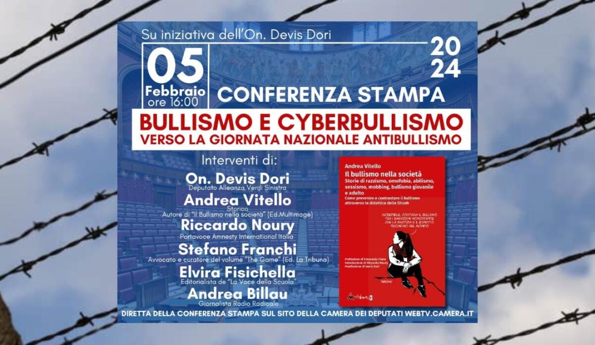 Didattica della Shoah e bullismo: il libro di Andrea Vitello sulla cultura della prevaricazione e le strade per cambiarla -