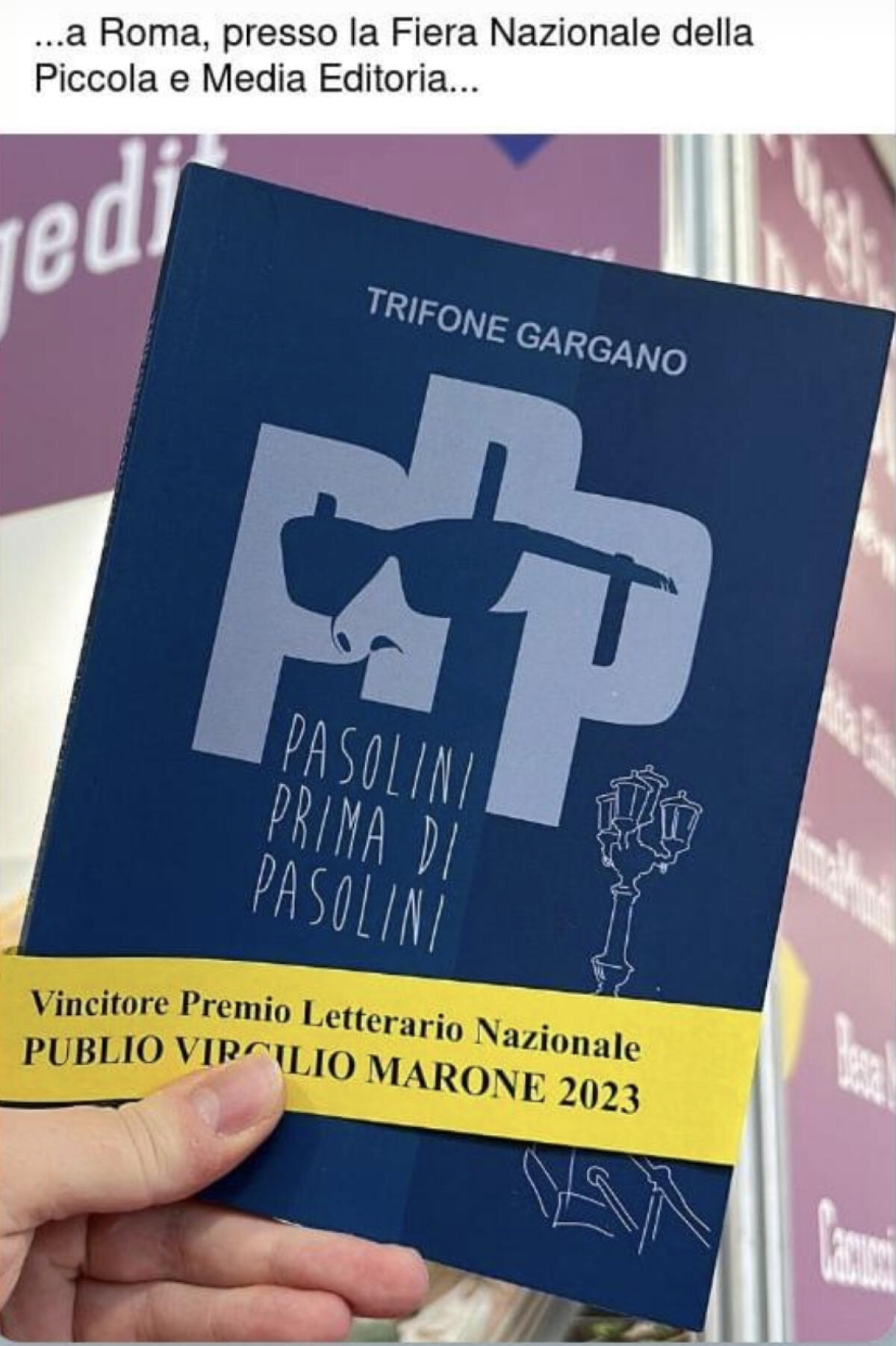 Il mio Pasolini premiato sotto il segno di Giancarlo Siani, giornalista vittima di mafia -