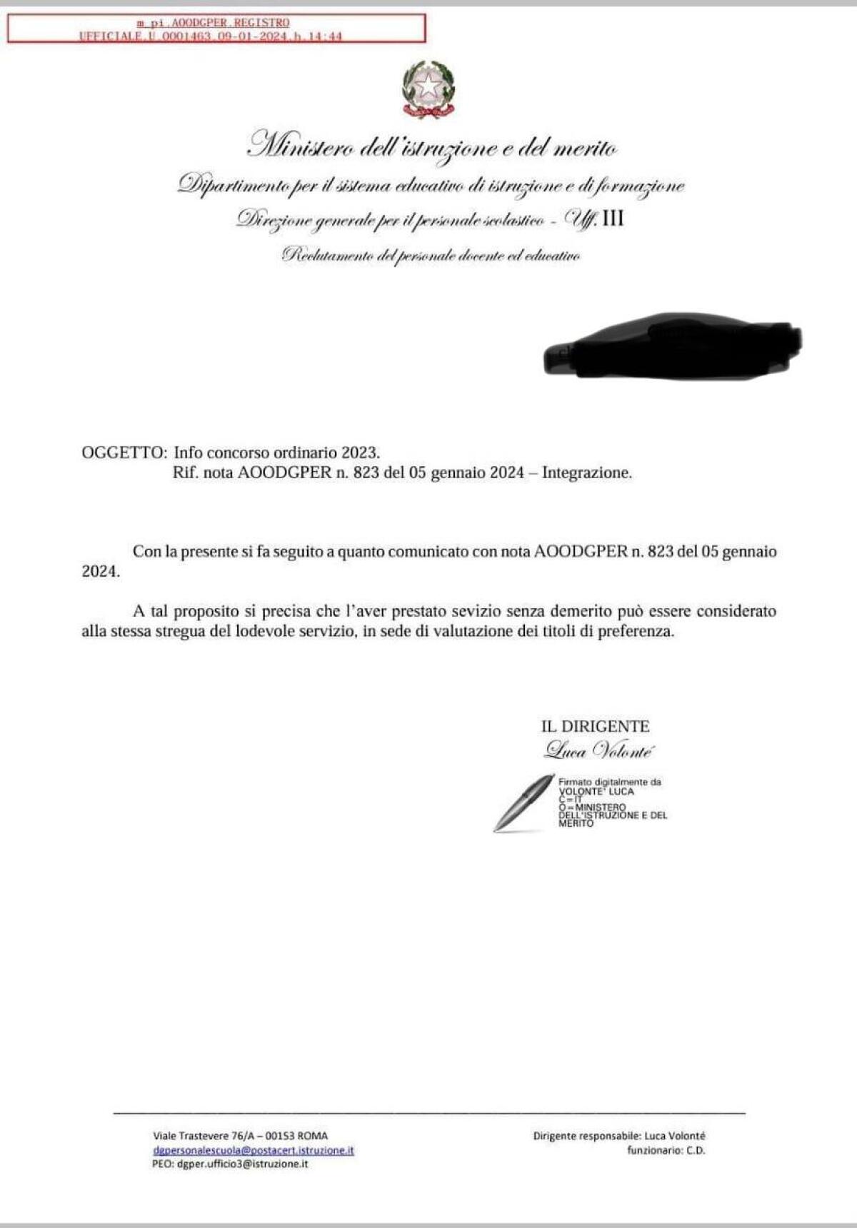 Concorso docenti: contrordine, il "lodevole servizio" è per tutti -