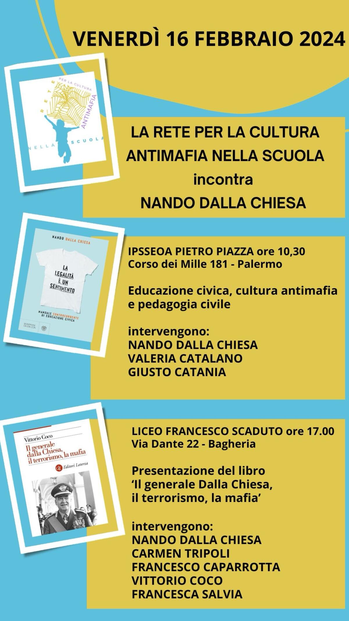 Nando Dalla Chiesa incontra la Scuola: Una giornata di riflessione sulla cultura antimafia -