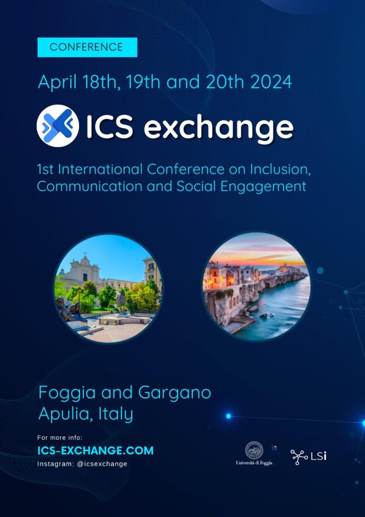 Università di Foggia: conferenza stampa di presentazione del convegno “ICS exchange”, progetto nato per discutere di inclusione, comunicazione e coinvolgimento sociale -