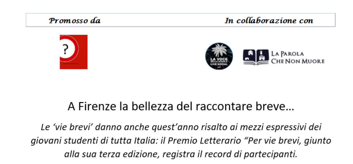 "Per Vie Brevi" terza edizione: Premiati i giovani talenti della Letteratura Italiana -