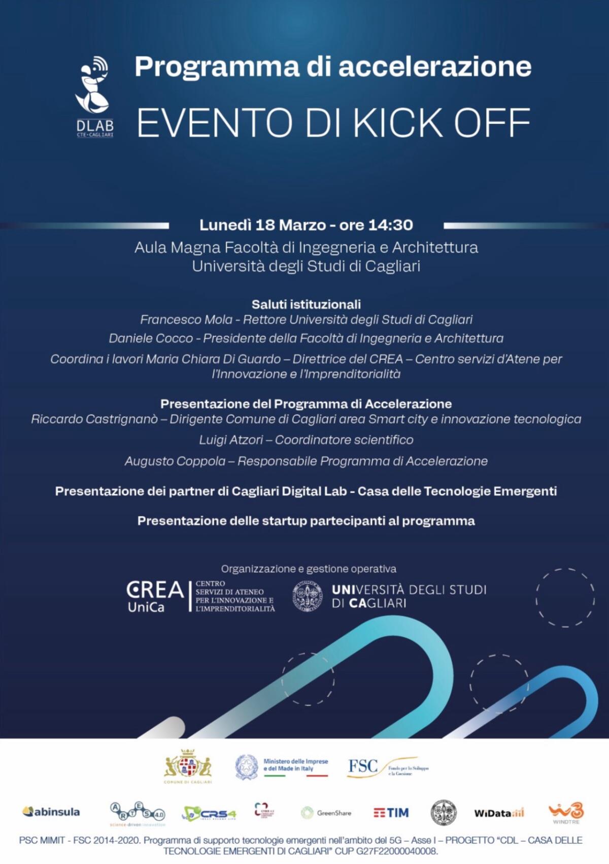 Università di Cagliari: Presentazione del primo programma di accelerazione per Startup - 