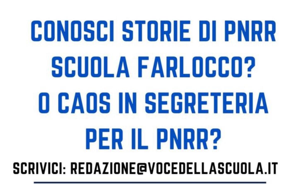PNRR e Scuola tra disorganizzazione e difficoltà -