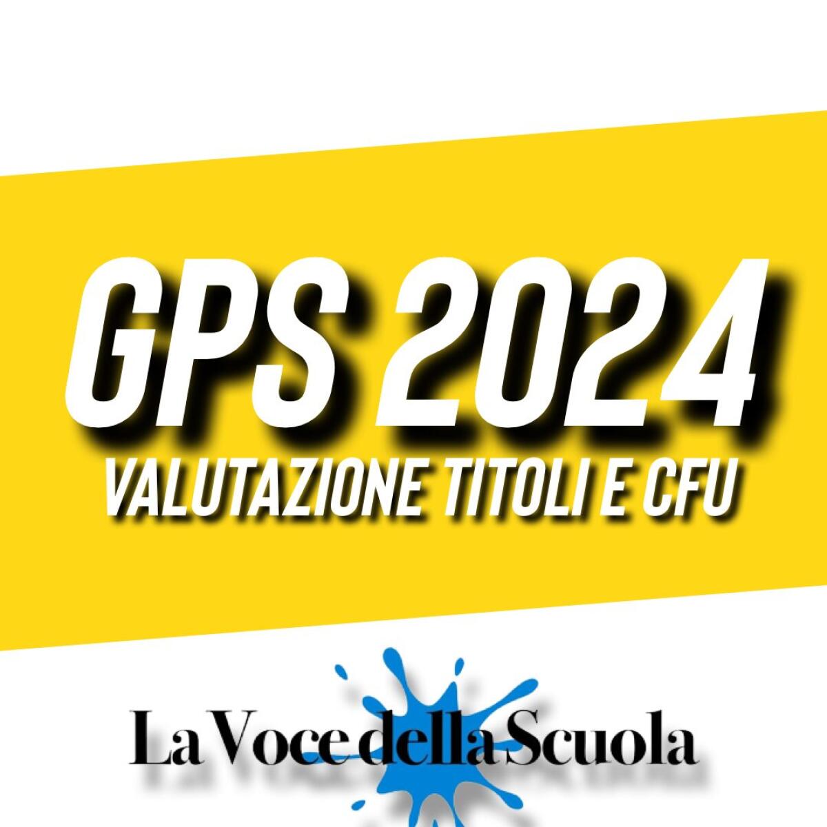 Aggiornamento GPS: Valutazioni titoli e CFU -