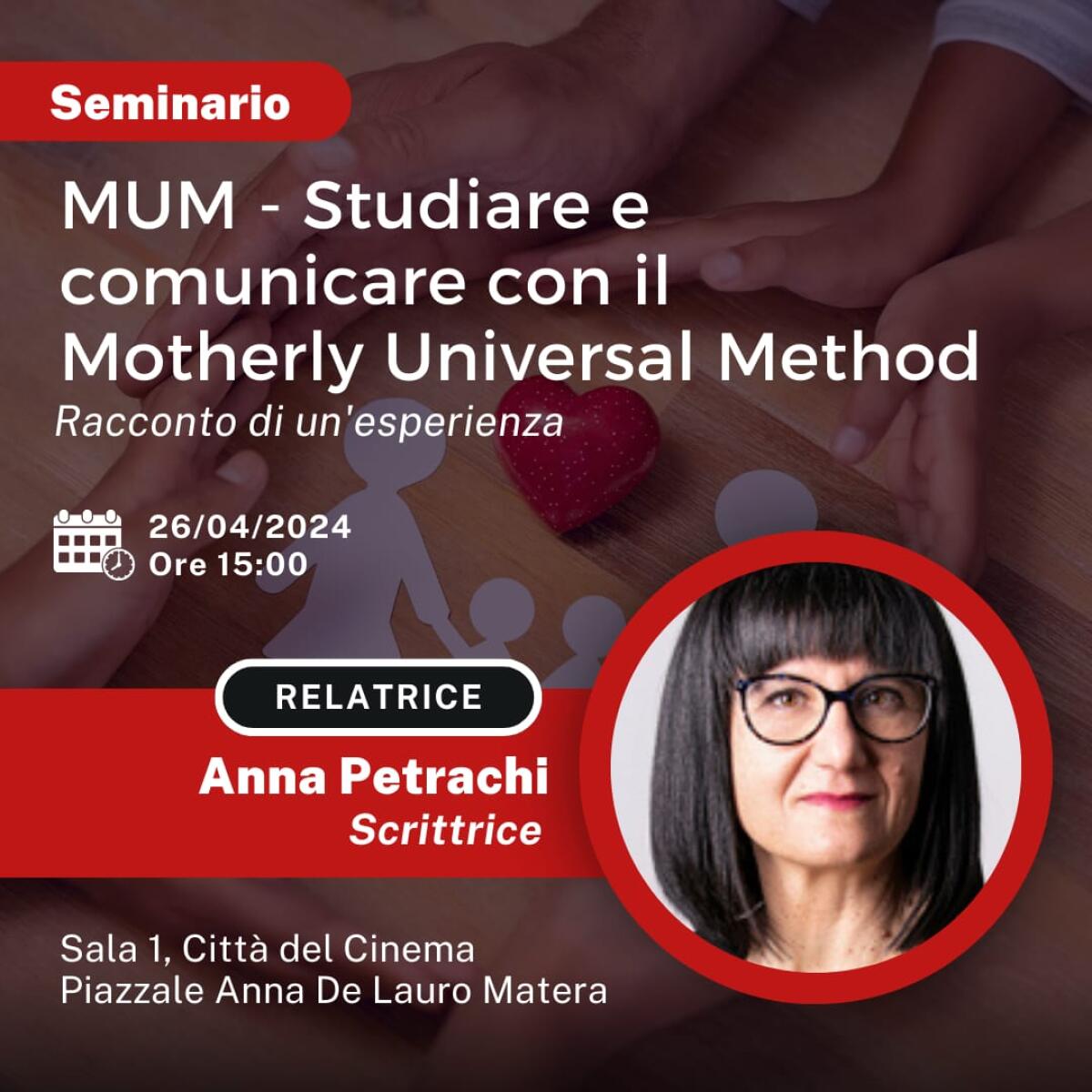 Il Metodo “MUM - Studiare e comunicare con il Motherly Universal Method” -