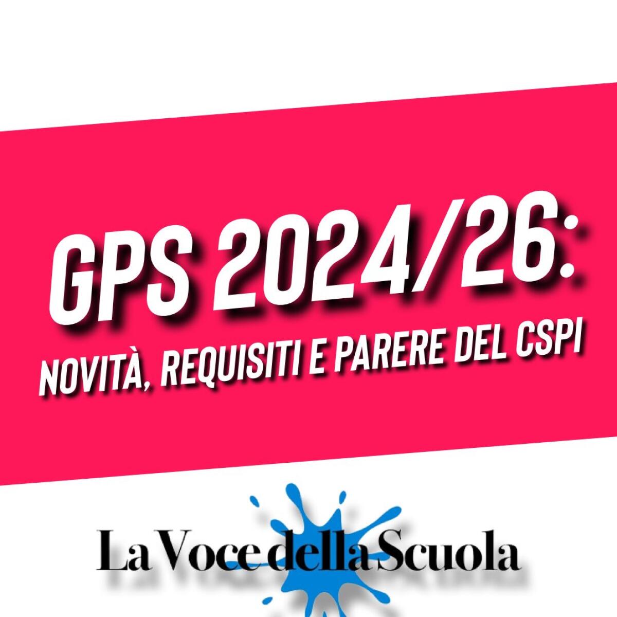 GPS 2024/26: Novità, Requisiti e Parere del CSPI - 