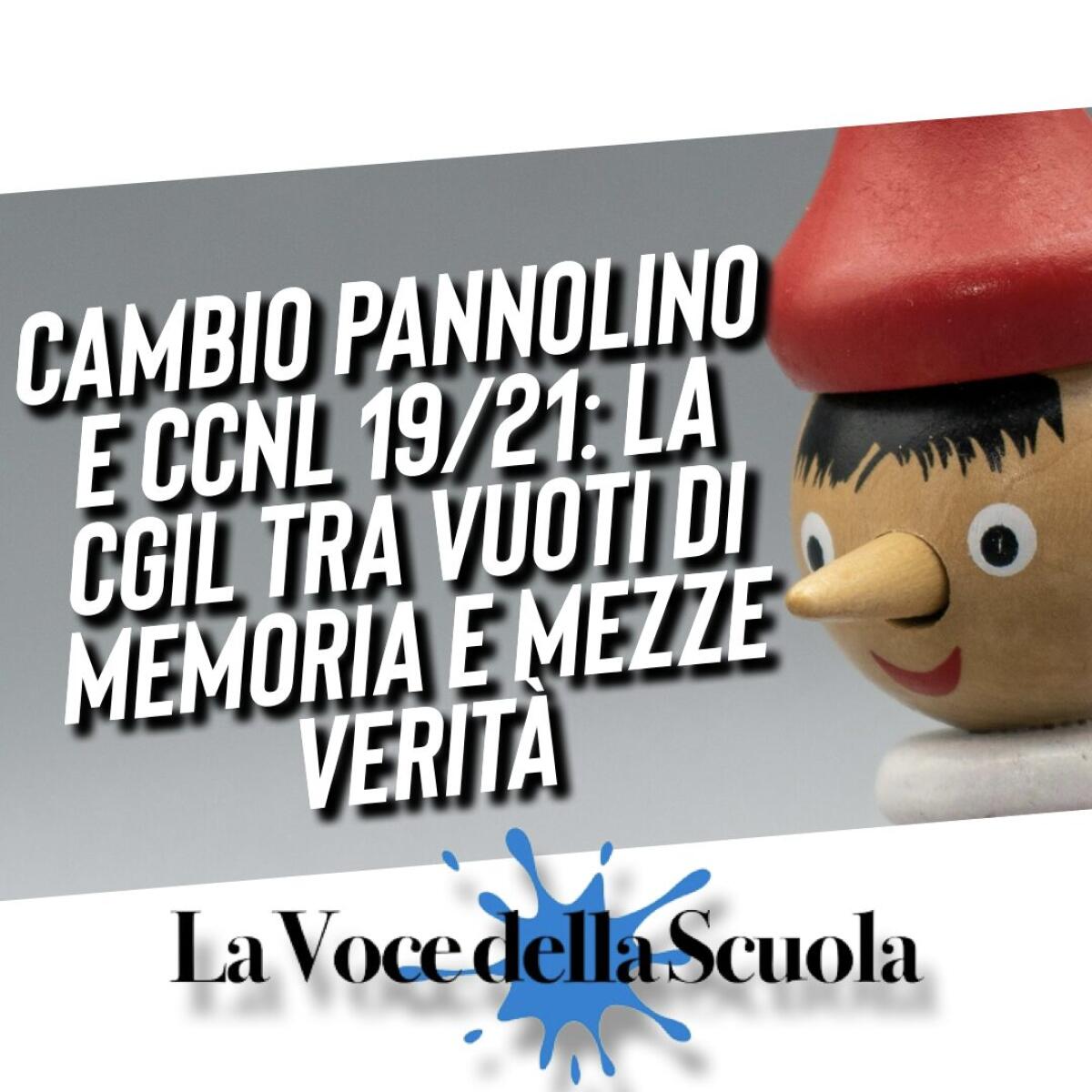 Cambio pannolino e Ccnl 19/21: la CGIL tra vuoti di memoria e mezze verità -