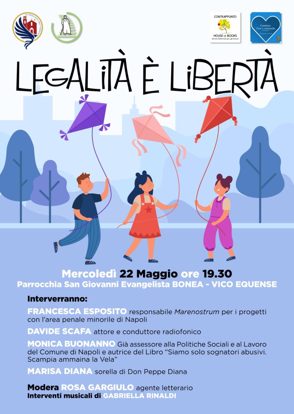 "Legalità è libertà", terzo incontro pubblico organizzato dalla Parrocchia di San Giovanni Evangelista a Vico Equense in collaborazione con l'Associazione Don Pinuzzo -