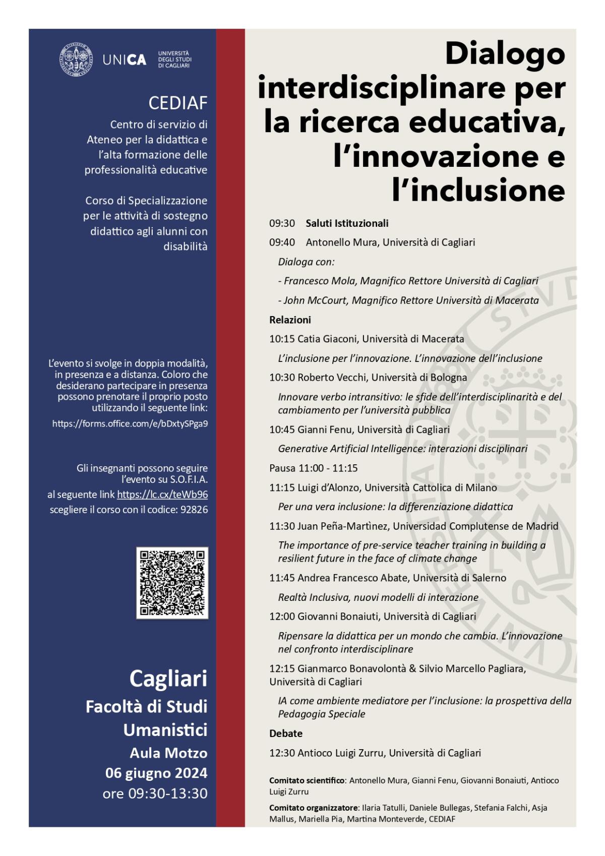 Convegno sulla ricerca educativa, l'innovazione e l'inclusione -