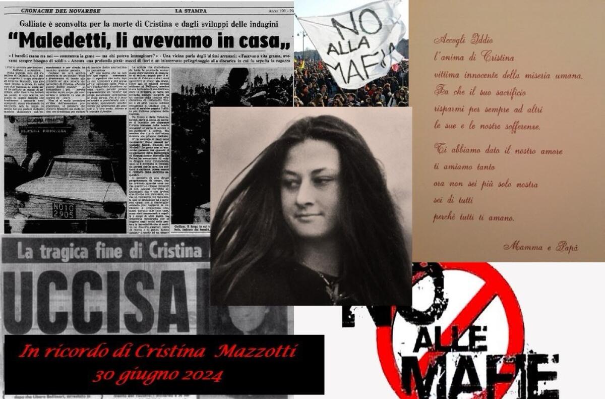 Ricordando Cristina Mazzotti: Una vita spezzata dalla 'Ndrangheta -