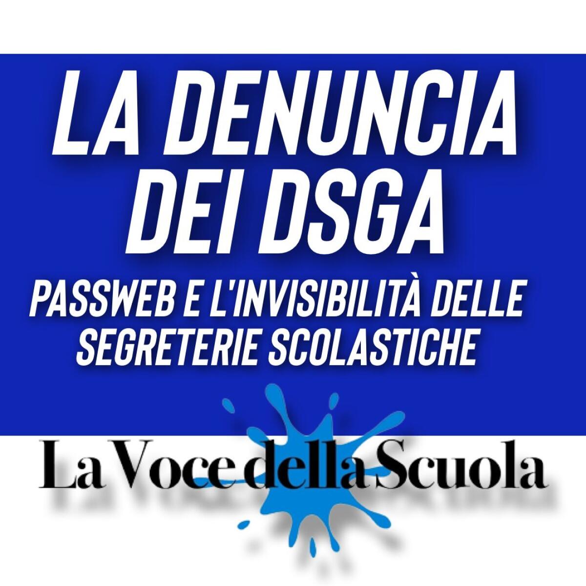 La Denuncia dei DSGA: Passweb e l'Invisibilità delle Segreterie Scolastiche -