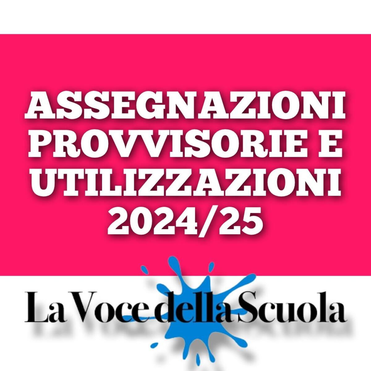 Assegnazioni Provvisorie e Utilizzazioni 2024/25 -