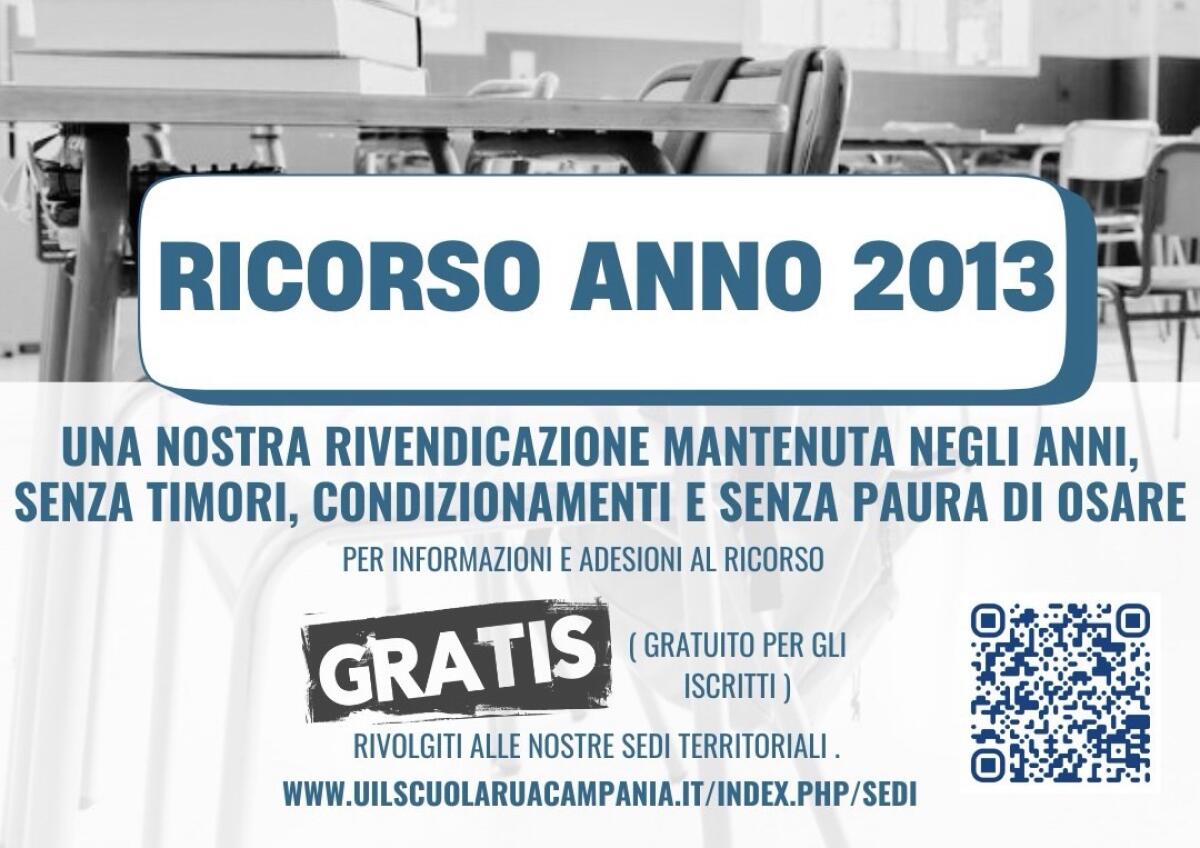 Riconoscimento dell'anno 2013 per la progressione economica: Al via ai ricorsi -